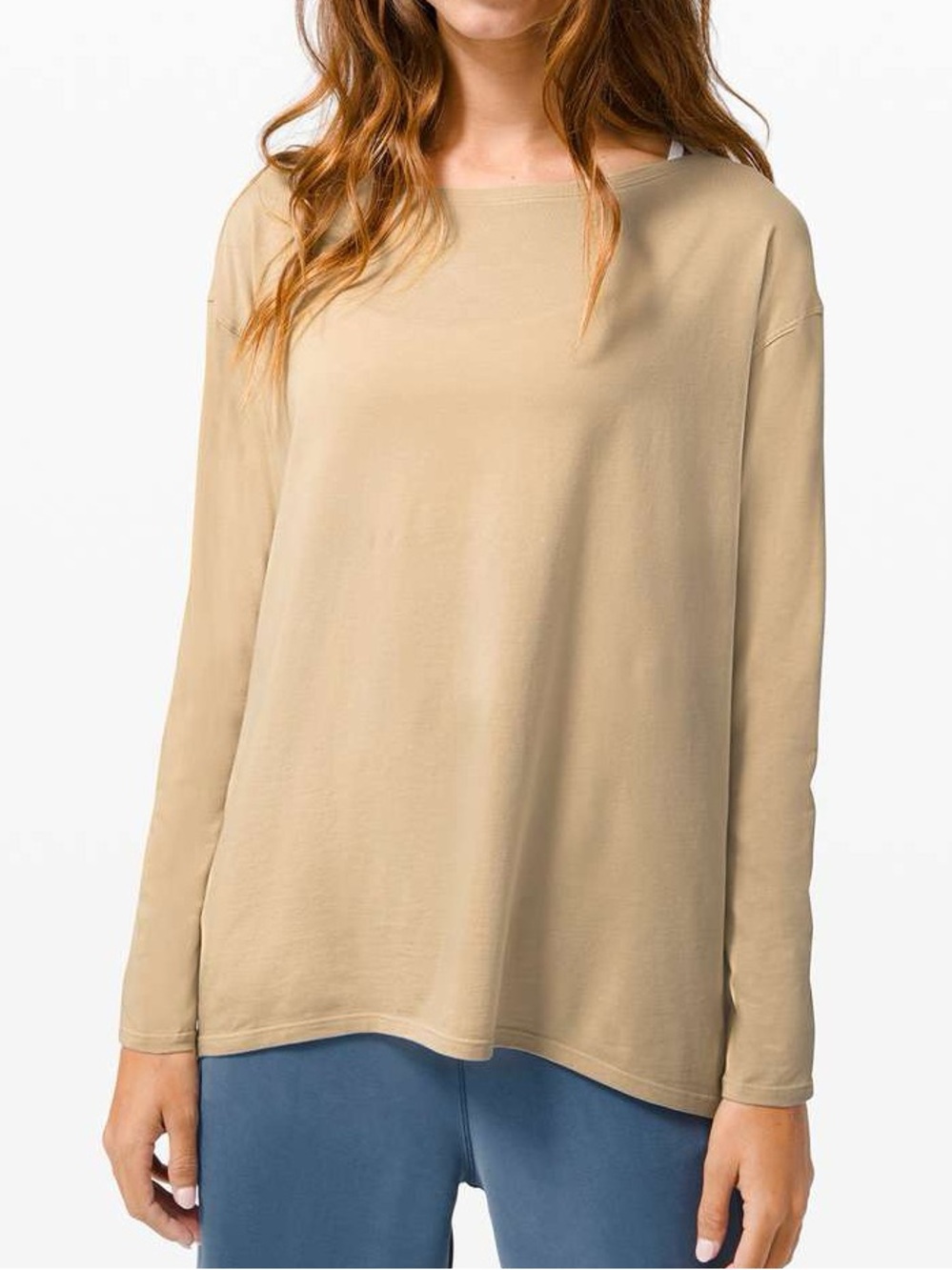Lululemon Back In Action Long Sleeve Rulu in Trench